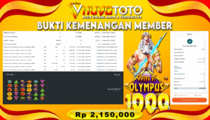 BUKTI JACKPOT KEMENANGAN MEMBER NUVOTOTO GATE OF OLYMPUS 1000