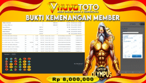 BUKTI JACKPOT KEMENANGAN MEMBER NUVOTOTO GATE OF OLYMPUS 1000