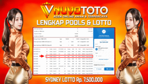 BUKTI JACKPOT KEMENANGAN MEMBER NUVOTOTO SYDNEY LOTTO ( 2677 )