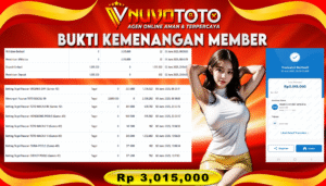 BUKTI JACKPOT KEMENANGAN MEMBER NUVOTOTO TOTO MACAU 00 ( 9841 )